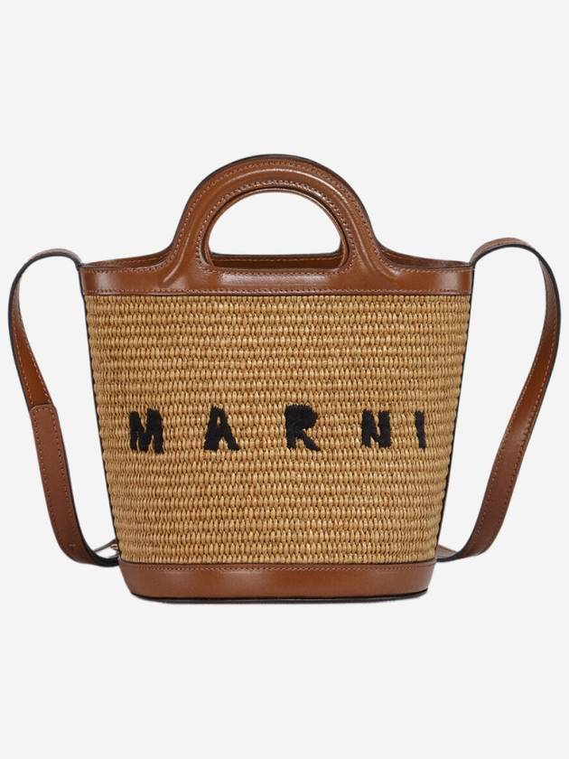 Tropicalia Small Bucket Bag Brown - MARNI - BALAAN 2