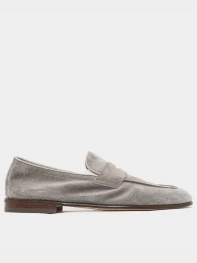 Suede Penny Slot Loafers Grey - BRUNELLO CUCINELLI - BALAAN 2