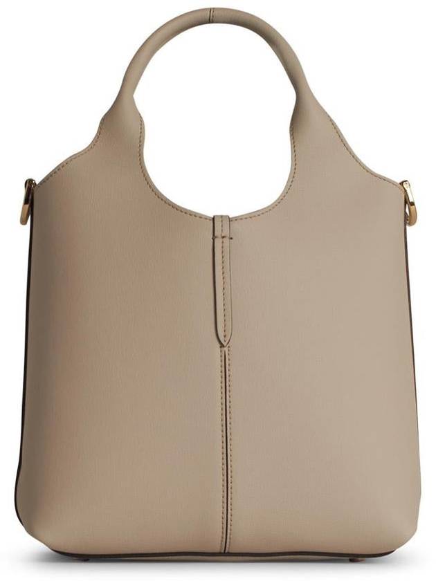 Tod'S Small Cream Leather Shopping Bag - TOD'S - BALAAN 3