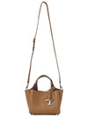 Micro Leather Tote Bag Brown - TOD'S - BALAAN 7