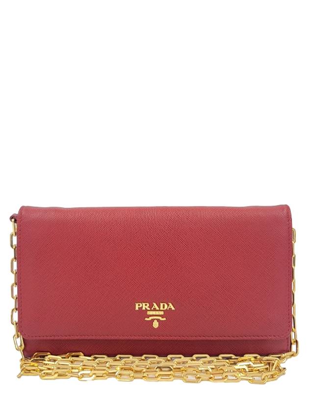 Women s Saffiano Chain Wallet 4162 - PRADA - BALAAN 1