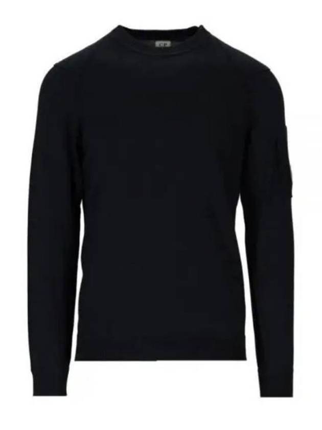 Sea Island Lens Knit Top Navy - CP COMPANY - BALAAN 2