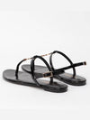 Women's Monogram Cassandra Sandals Black - SAINT LAURENT - BALAAN 5