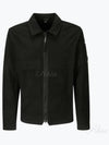 Organic Gabardine Over Long Sleeve Shirt Black - CP COMPANY - BALAAN 2