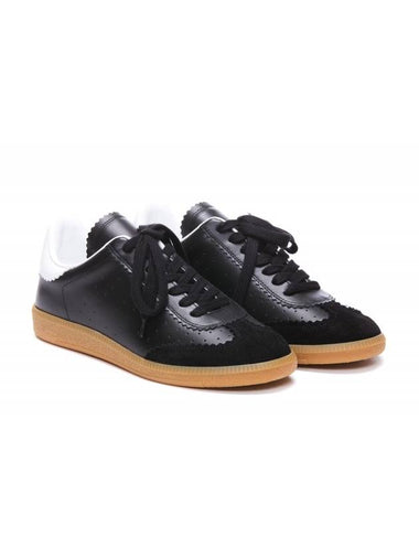 Bryce Logo Tab Low Top Sneakers Black - ISABEL MARANT - BALAAN 1