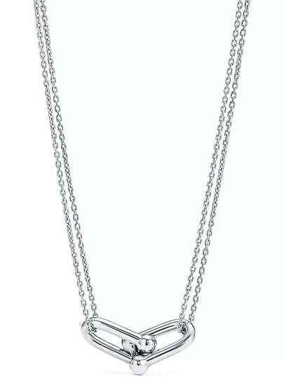 Double Link Pendant Necklace Silver - TIFFANY & CO. - BALAAN 2