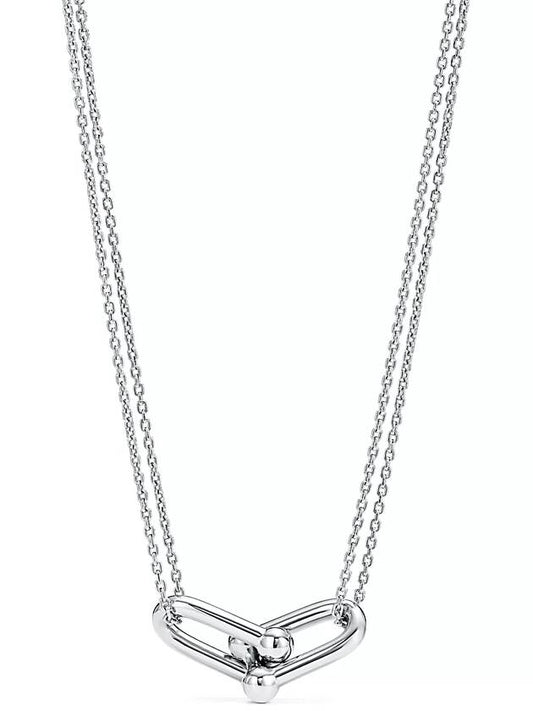 Tiffany Hardware Large Double Link Pendant Sterling Silver 63104345 - TIFFANY & CO. - BALAAN 1