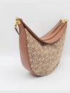 Luna Anagram Jacquard Shoulder Bag Tan Pecan - LOEWE - BALAAN.