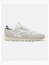 Classic Leather Low Top Sneakers Grey Navy - REEBOK - BALAAN 2