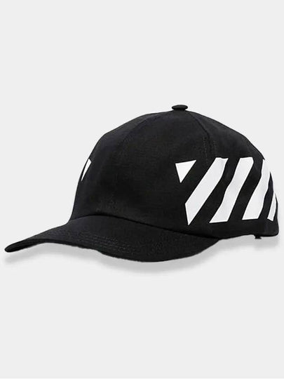 Logo Daigonal Ball Cap Black - OFF WHITE - BALAAN 2