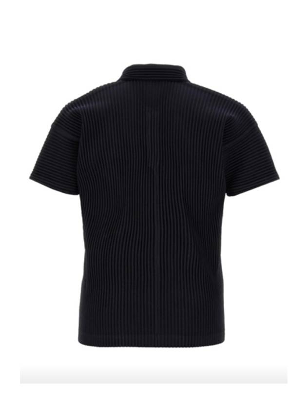 Homme Pliss Pleated Polo Shirt HP47 JM430 - ISSEY MIYAKE - BALAAN 2