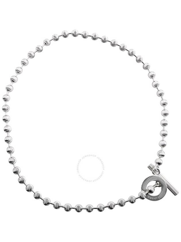 Ball Chain Necklace Silver - GUCCI - BALAAN 4