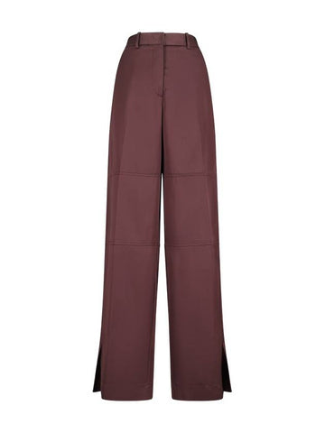 TAILORED TROUSERS WITH SLIT - JIL SANDER - BALAAN 1