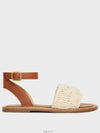 Triomphe Maccram Lympia Sandals Brown - CELINE - BALAAN 3