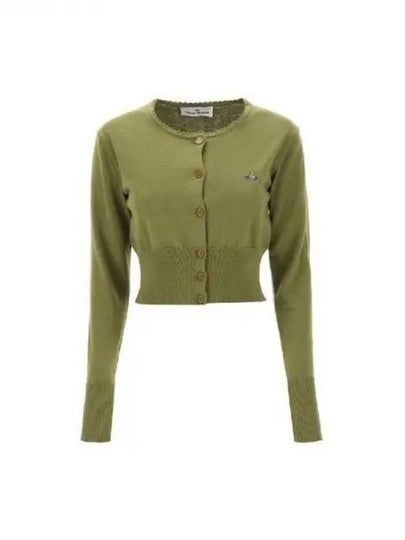 Bea Cropped Cardigan Sage Green - VIVIENNE WESTWOOD - BALAAN 2