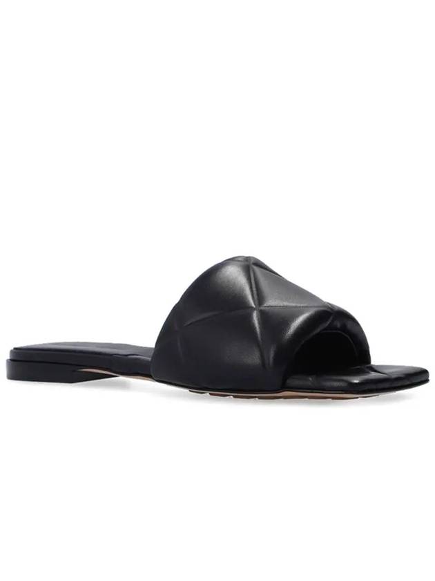 Women's Rubber Lido Slippers Black - BOTTEGA VENETA - BALAAN 4