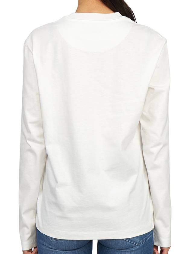 Women's Organic Cotton Long Sleeve T Shirt 3 Pack White - JIL SANDER - BALAAN 7