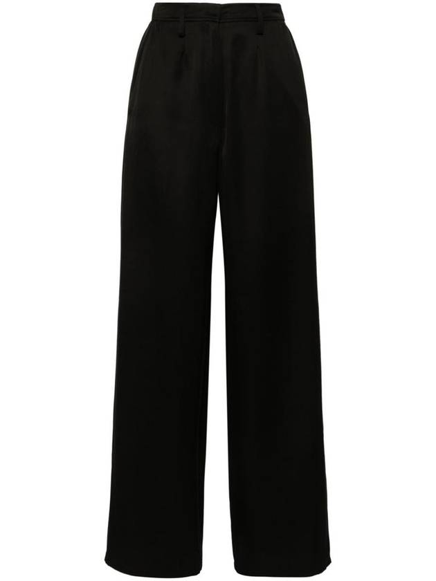 Forte_Forte Wide-Leg Trousers In Viscose And Wool Faille - FORTE FORTE - BALAAN 1