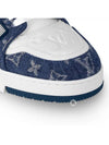 LV Trainer Denim Low Top Sneakers White Blue - LOUIS VUITTON - BALAAN 3