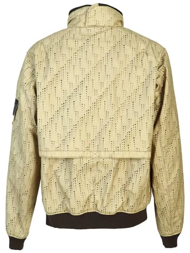 Wappen Geometric Zip-up Jacket Light Khaki - STONE ISLAND - BALAAN 4