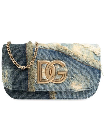 Dolce & Gabbana Shoulder Bag 3.5, Women's, Blue - DOLCE&GABBANA - BALAAN 1