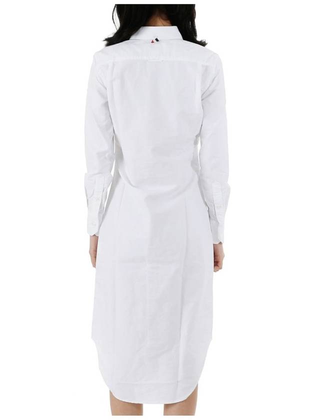 Women's Oxford Classic Shirt Midi Dress White - THOM BROWNE - BALAAN 5