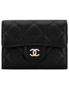 Classic card wallet black caviar gold AP3155 - CHANEL - BALAAN 5