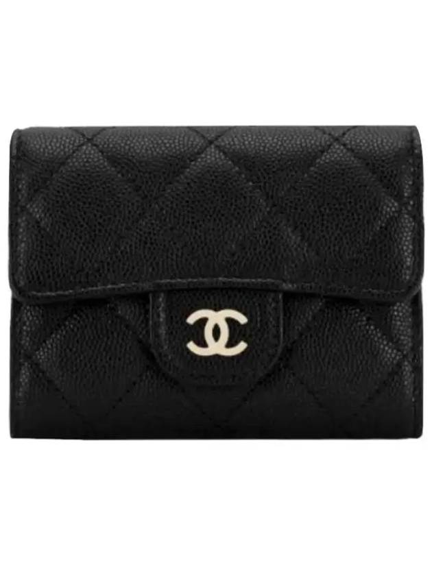 Classic card wallet black caviar gold AP3155 - CHANEL - BALAAN 5