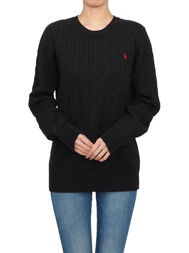 Kids cable knit 323702674061 BLACK Adults can wear - POLO RALPH LAUREN - BALAAN 4