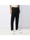 Men's Small Heart Embroidered Track Pants Black - AMI - BALAAN.