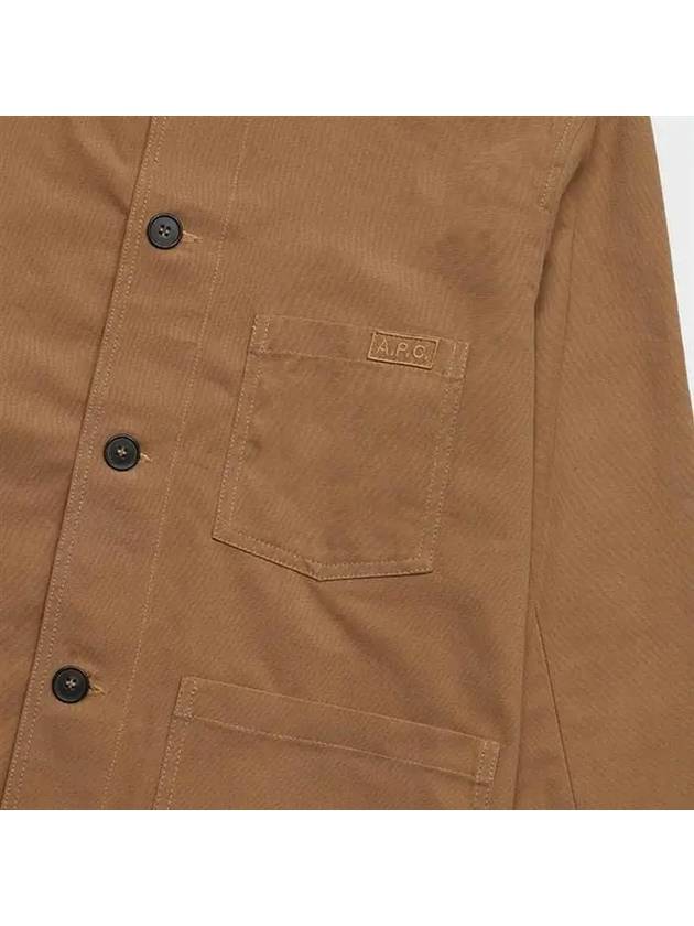 Chico Logo Chore Jacket Caramel - A.P.C. - BALAAN 5