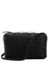 Women's Intrecciato New Nodini Cross Bag Matte Black - BOTTEGA VENETA - BALAAN 2