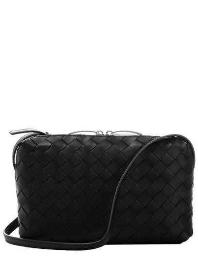 Women's Intrecciato New Nodini Cross Bag Matte Black - BOTTEGA VENETA - BALAAN 2