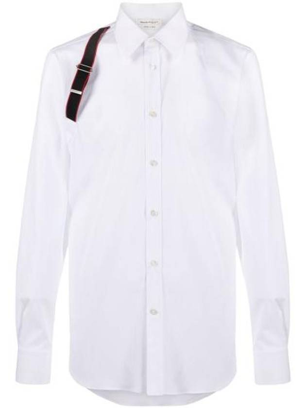 Men's Harness Patch Long Sleeve Shirt White - ALEXANDER MCQUEEN - BALAAN 2