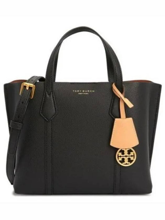 Perry Triple Compartment Small Tote Bag Black - TORY BURCH - BALAAN 2