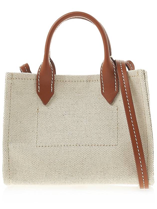 B-Army Small Canvas Tote Bag Beige Brown - BALMAIN - BALAAN 4