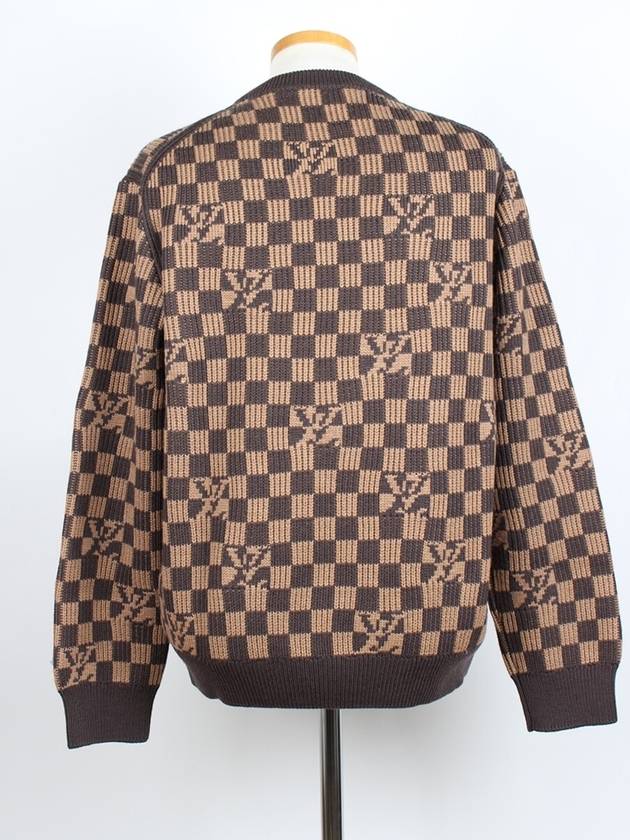 Ribbed Damier crew neck knit M - LOUIS VUITTON - BALAAN 5