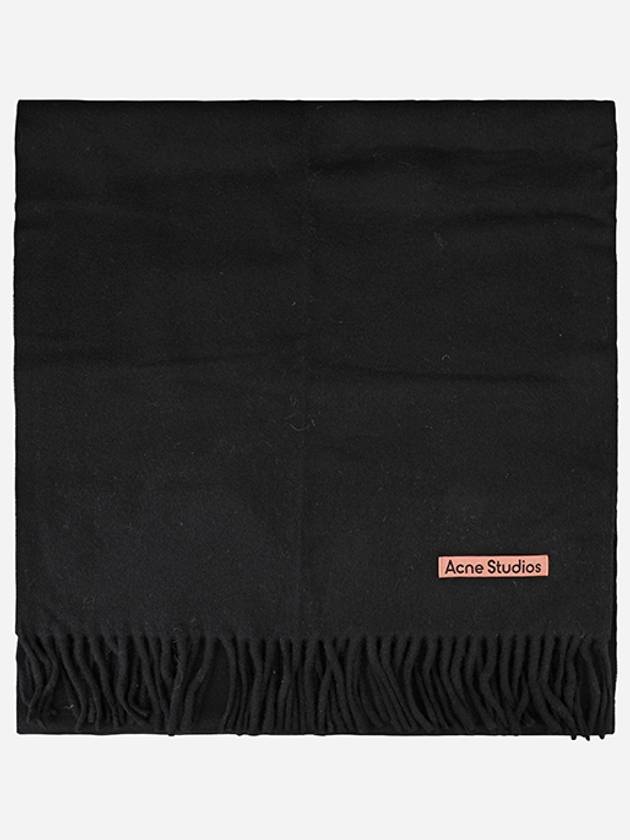 Wool Fringe Scarf Black - ACNE STUDIOS - BALAAN 2