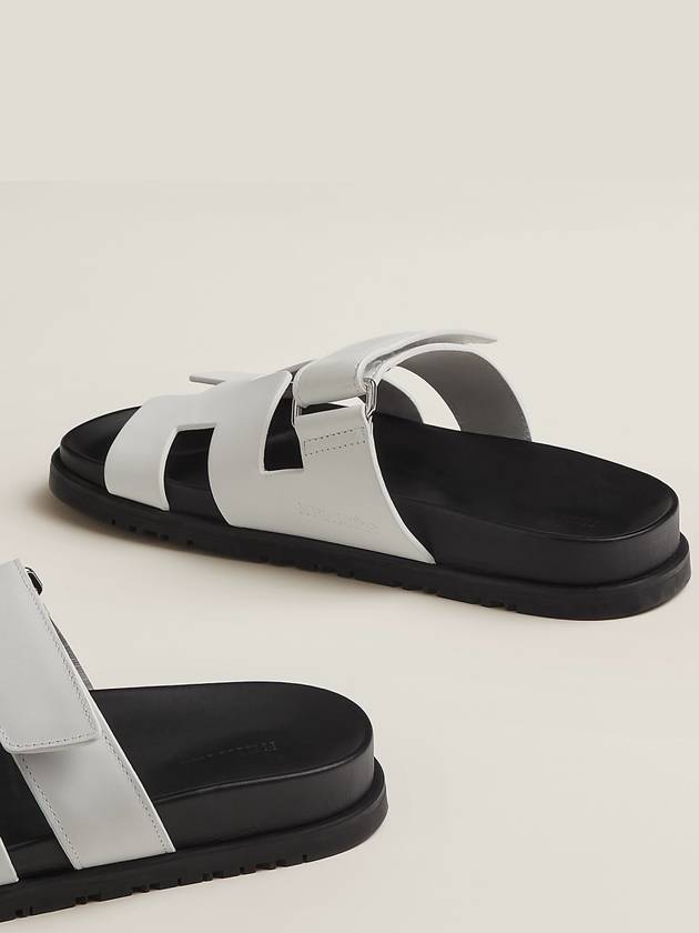 Chypre Calfskin Sandals Blanc - HERMES - BALAAN 7