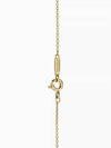 Tiffany Fleur de Lis Stem Pendant Yellow Gold Diamond Necklace Women - TIFFANY & CO. - BALAAN 4