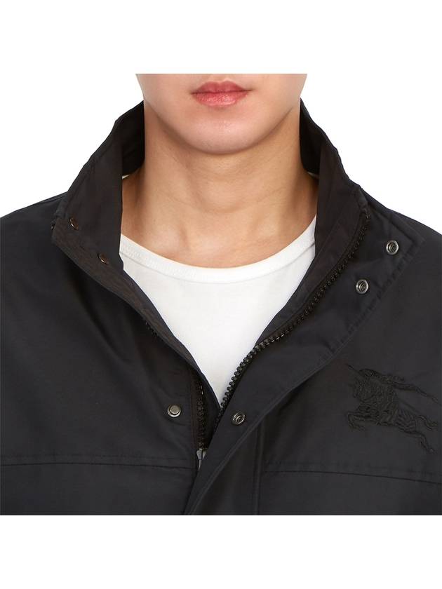 Nylon Salford Down Zip-Up Jacket Black - BURBERRY - BALAAN 11