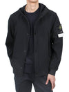 Light Soft Shell R E Dye Technology In Recycled Polyester Hooded Jacket Black - STONE ISLAND - BALAAN 4