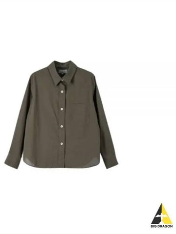 24 SIMPLE SHIRT GRAY GREEN WOSH0264S24FXT GGR - MARGARET HOWELL - BALAAN 1