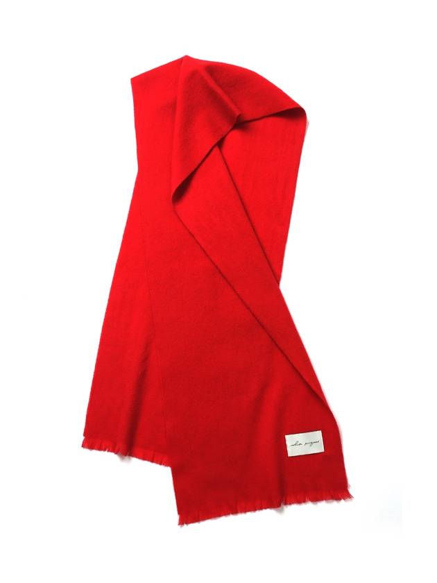 Minimal Lambs Wool Muffler Red - WHITE PROJECT - BALAAN 3