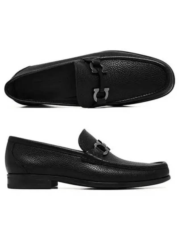 Gancini Suede Moccasin Loafers Black - SALVATORE FERRAGAMO - BALAAN 2