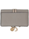 Alphabet Leather Flap Card Wallet Grey - CHLOE - BALAAN 4