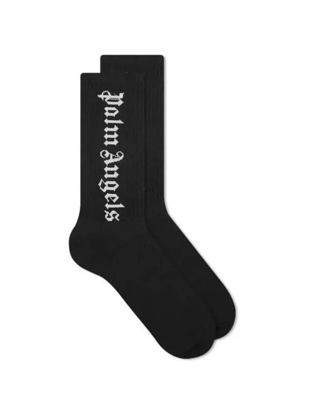 Classic Logo Socks Black PMRA001E23FAB0011001 - PALM ANGELS - BALAAN 1