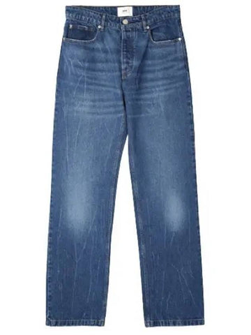 Straight fit denim pants men s jeans - AMI - BALAAN 1