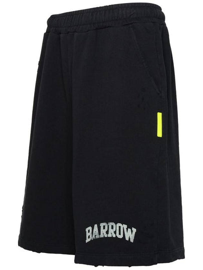 Barrow Black Cotton Bermuda Shorts - CLAIRE BARROW - BALAAN 2