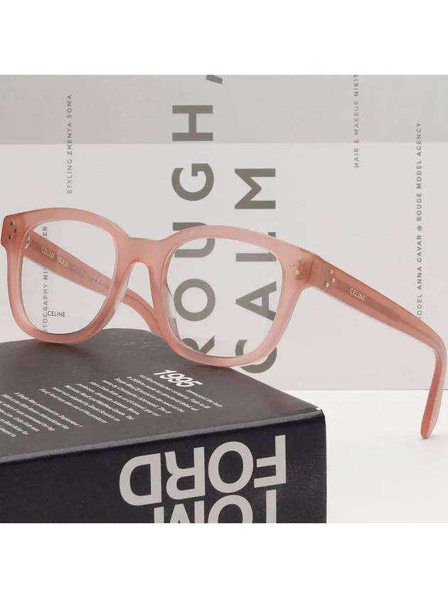 Eyewear Square Glasses Pink - CELINE - BALAAN 3